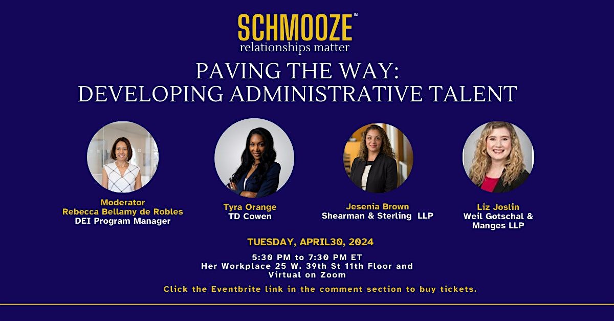 Paving the Way: Developing Administrative Talent - Live