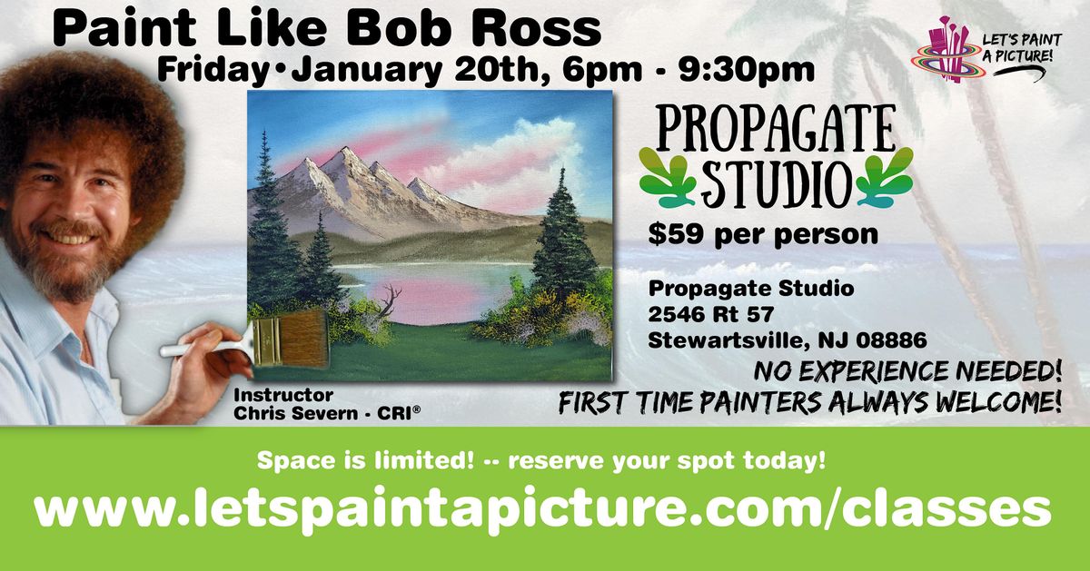 Paint Like Bob Ross - Meadow Overlook, Propagate Studio, Franklin ...