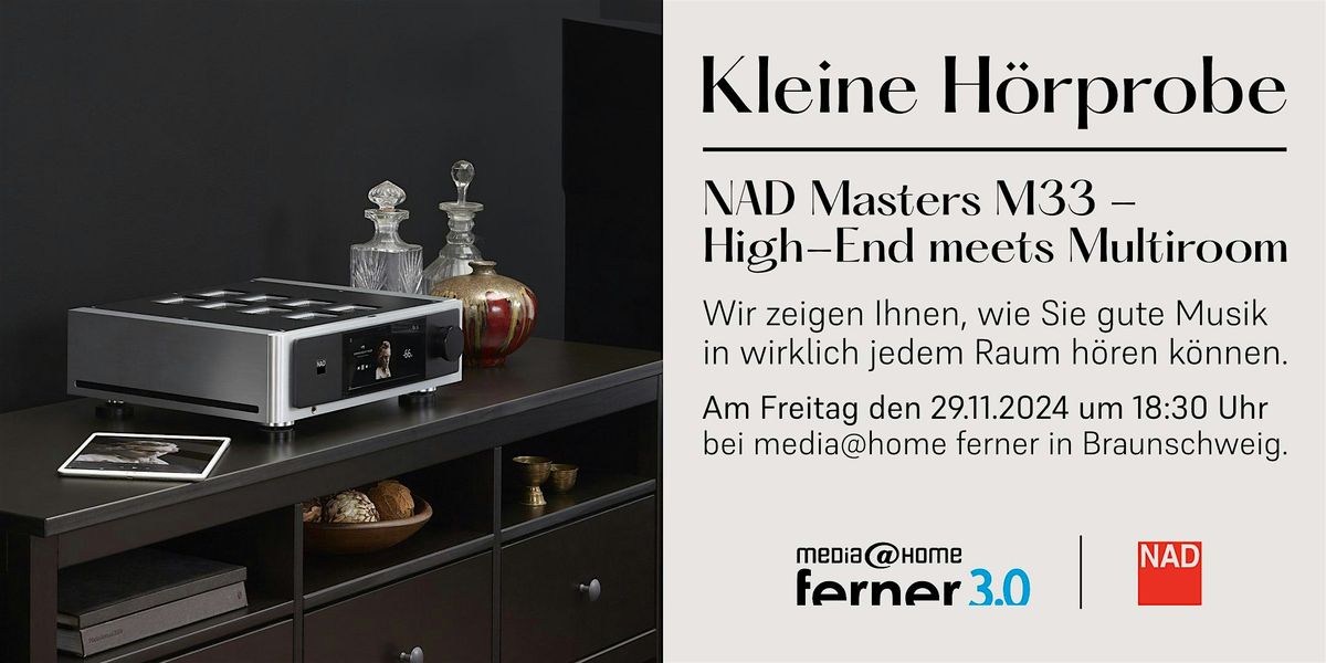 Kleine H\u00f6rprobe - NAD Masters M33