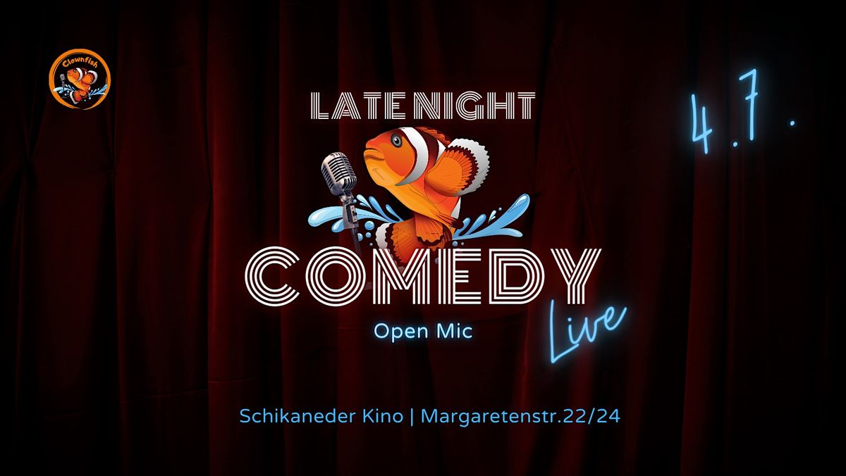 Pop-Up Comedy @Schikaneder | Late Night Open Mic #108 | Wien