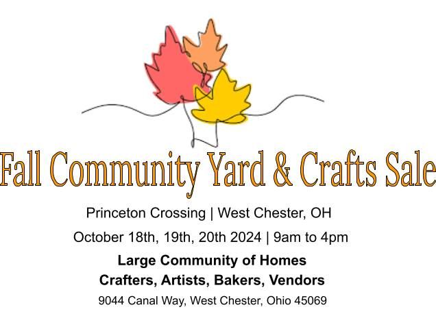 Fall Community Craft Show & Yard Sale Weekend