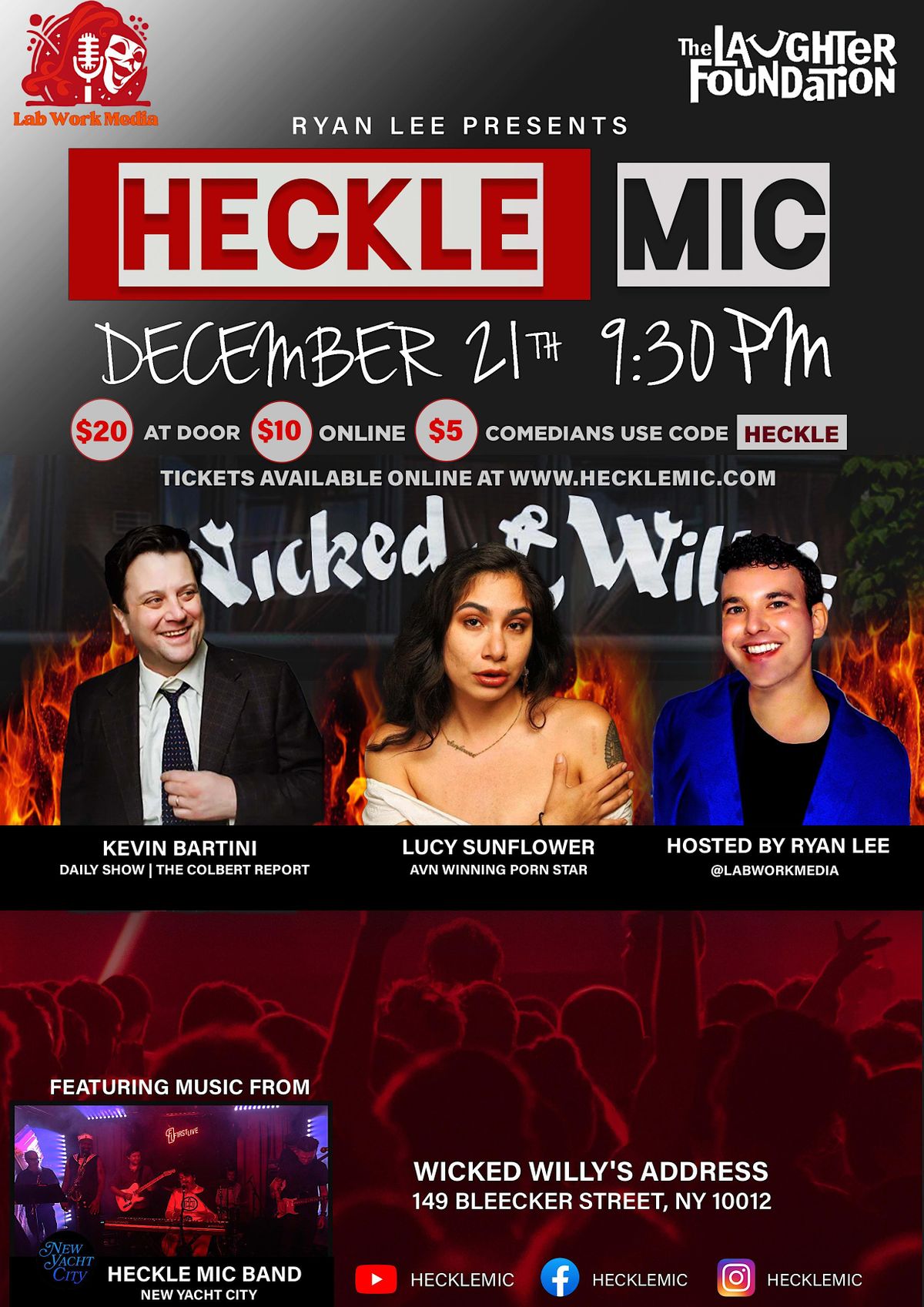 Heckle Mic | Wicked Willy's | Thursday's at 9:30PM
