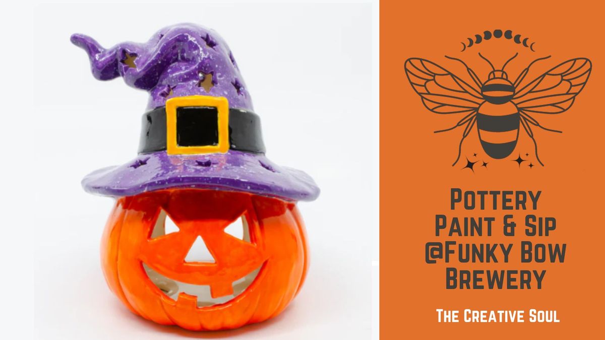 Pottery Paint & Sip - Pumpkin Lantern