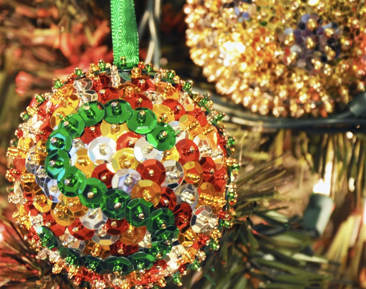 Sequin Christmas Ornaments: BYOB