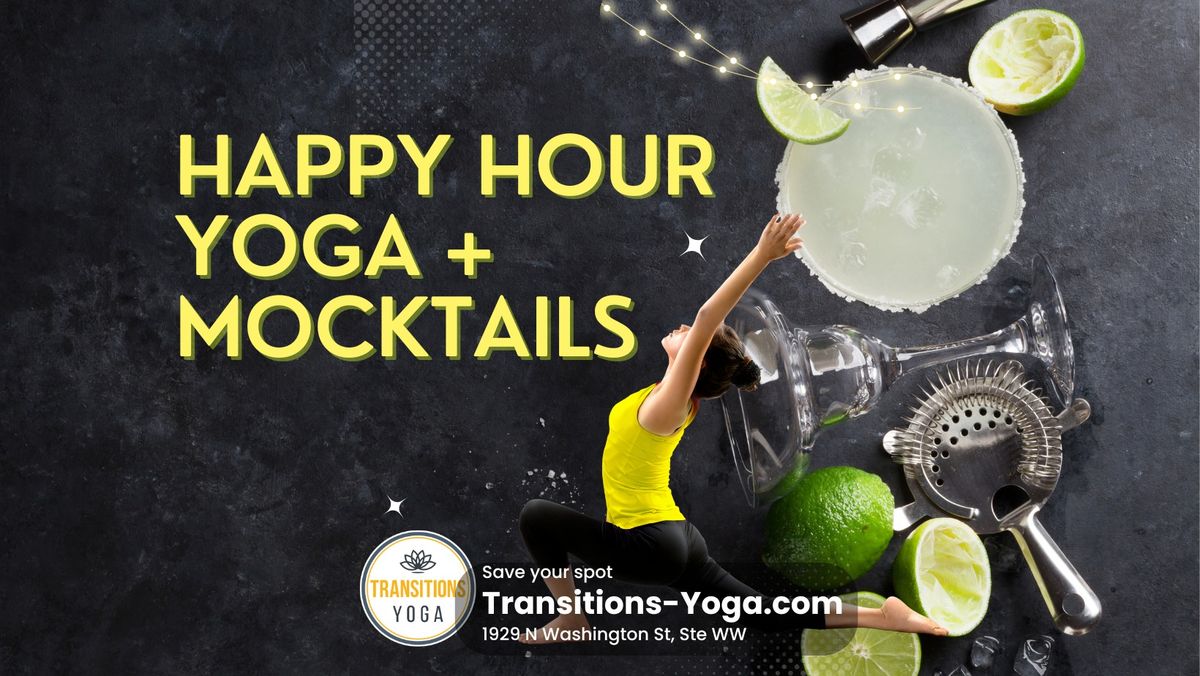 Happy Hour Yoga and Mocktails at Transitions Yoga