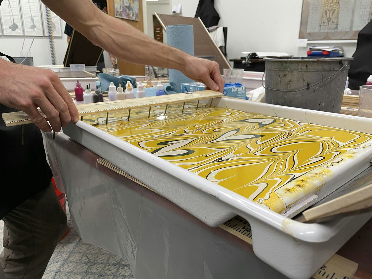 The Paper Marbling Experience:  Showers 'N Flowers Edition