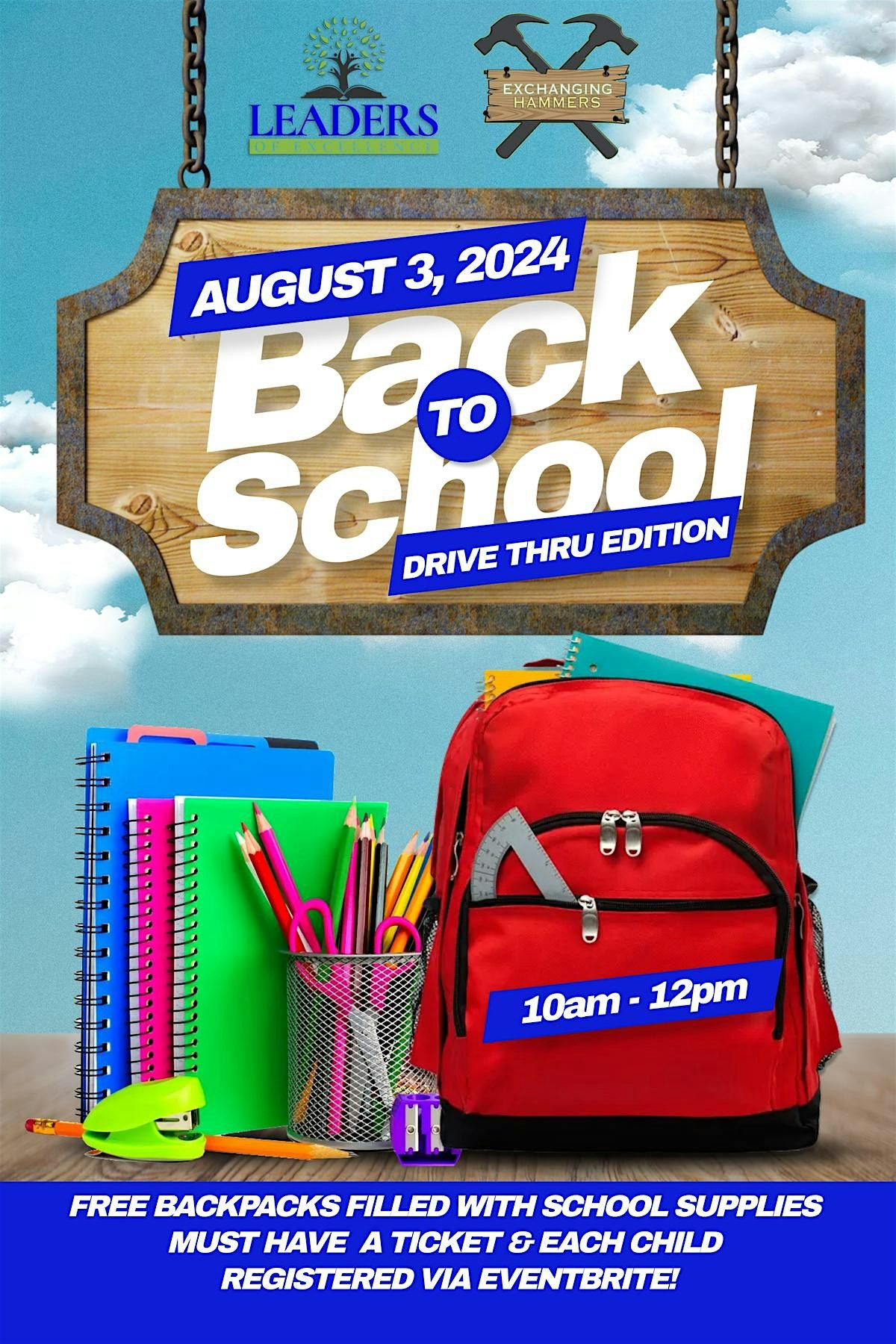 BACK TO SCHOOL GIVEAWAY (DRIVE THRU EDITION)