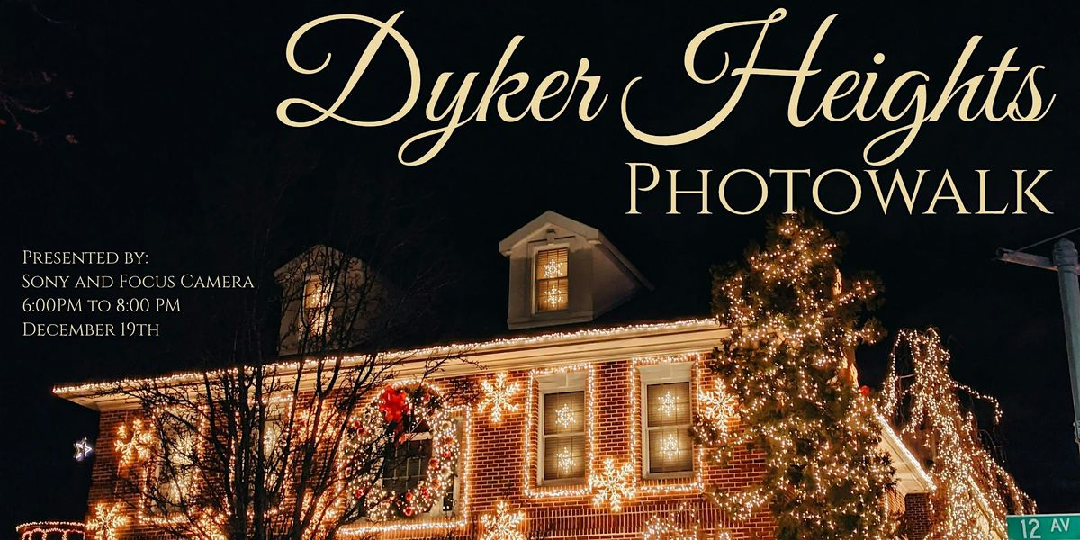 Dyker Heights Brooklyn Holiday Lights Photo Walk with Focus  and Sony