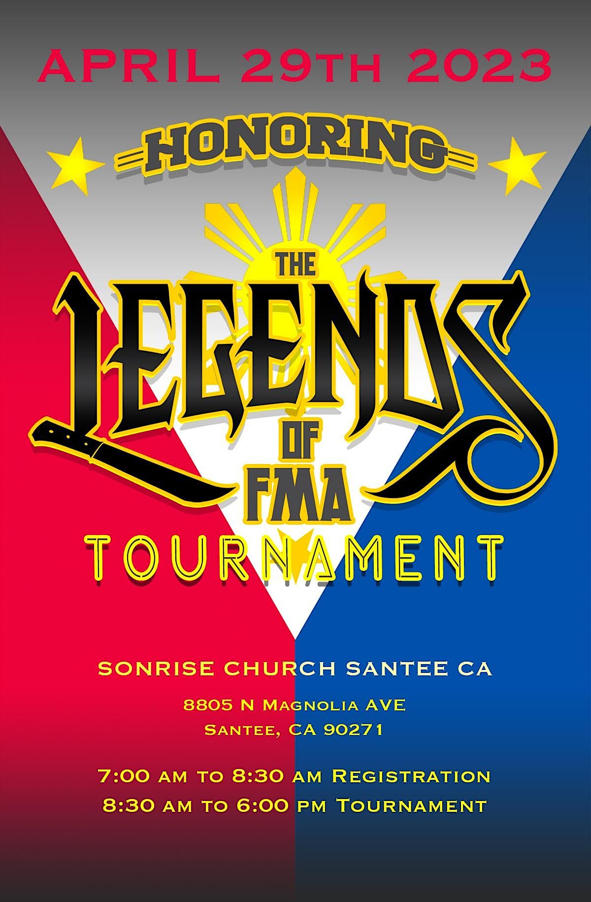 3rd Annual Honoring the Legends of FMA Tournament