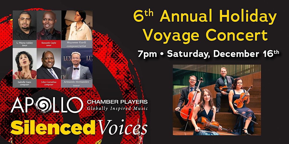 Annual Holiday Voyage Concert Featuring Apollo Chamber Players