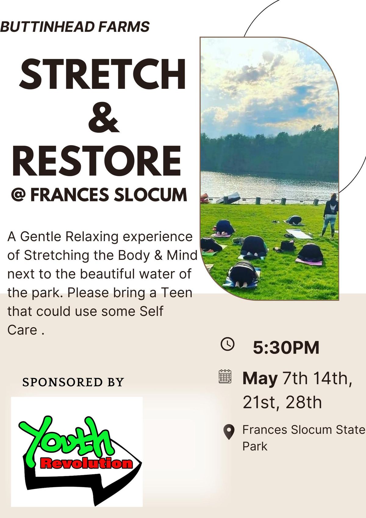 Community Stretch & Restore Sponsored by Youth Revolution 