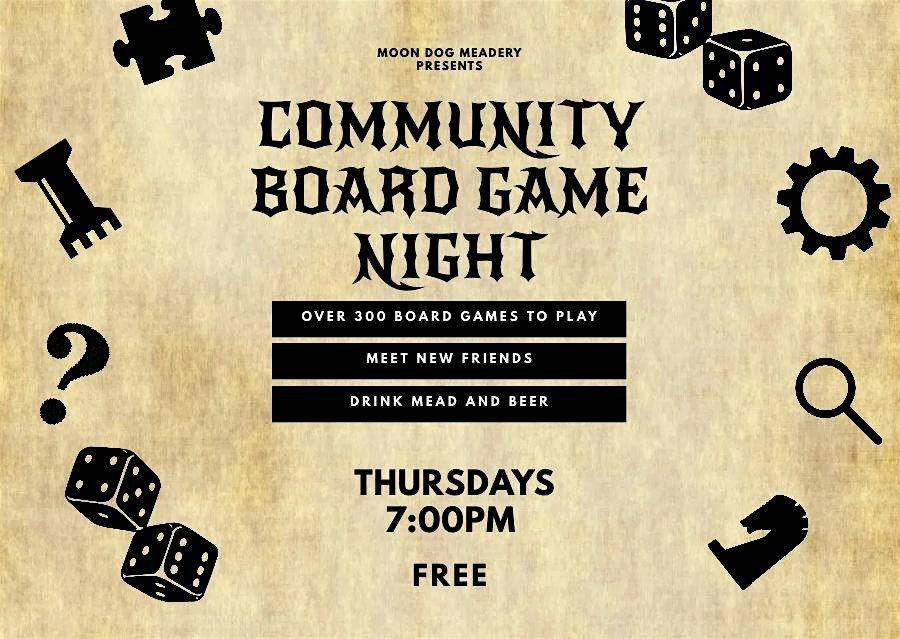 Thursday Board Game Night - Moon Dog Meadery Free Event