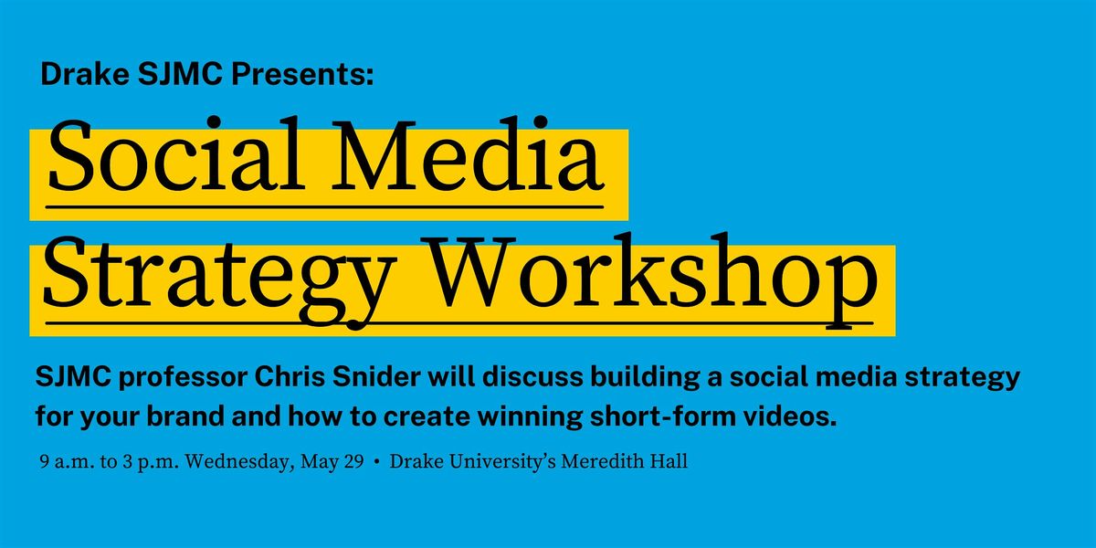 Social Media Strategy Workshop