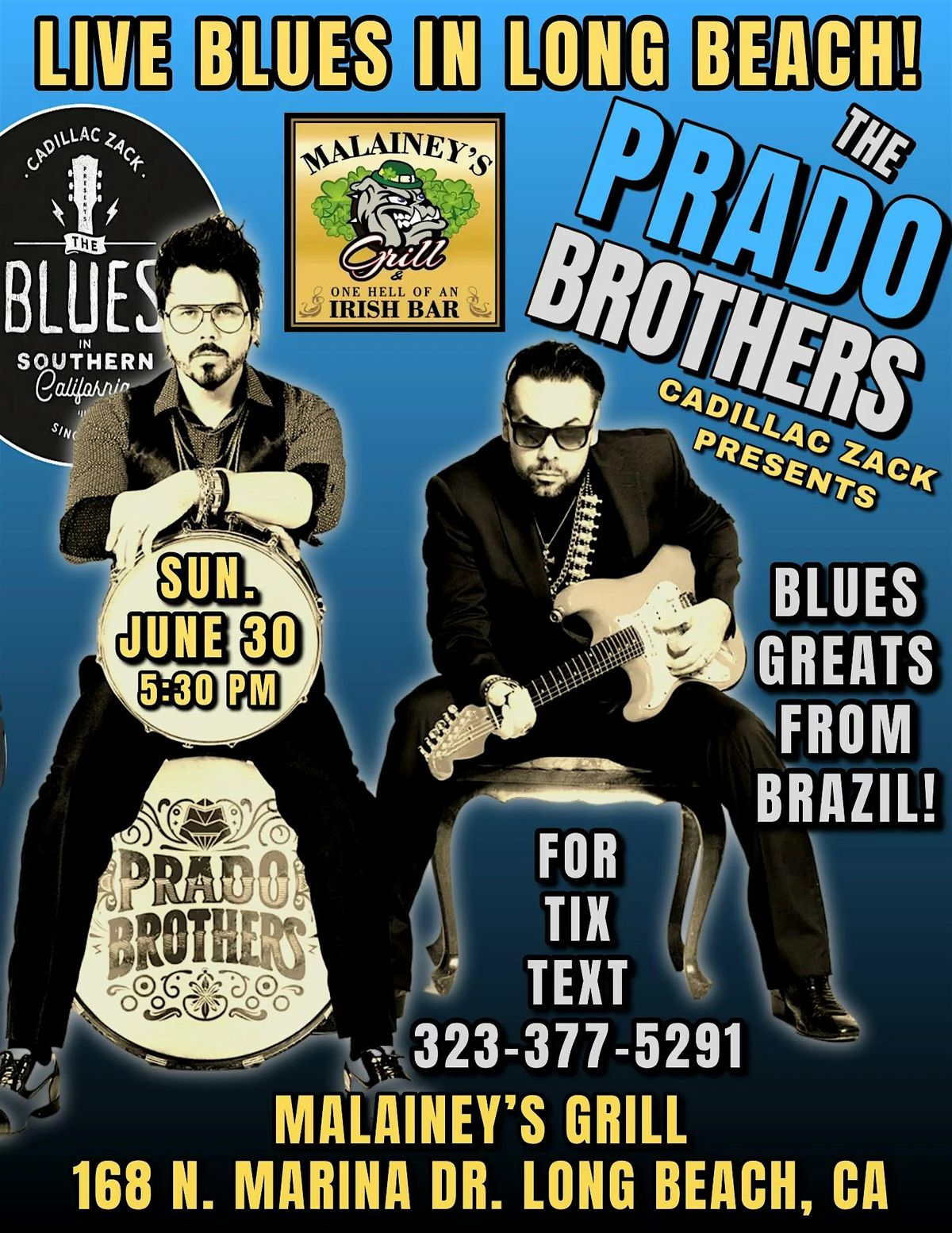 Igor Prado - Blues Guitar Master from Brazil - in Long Beach!
