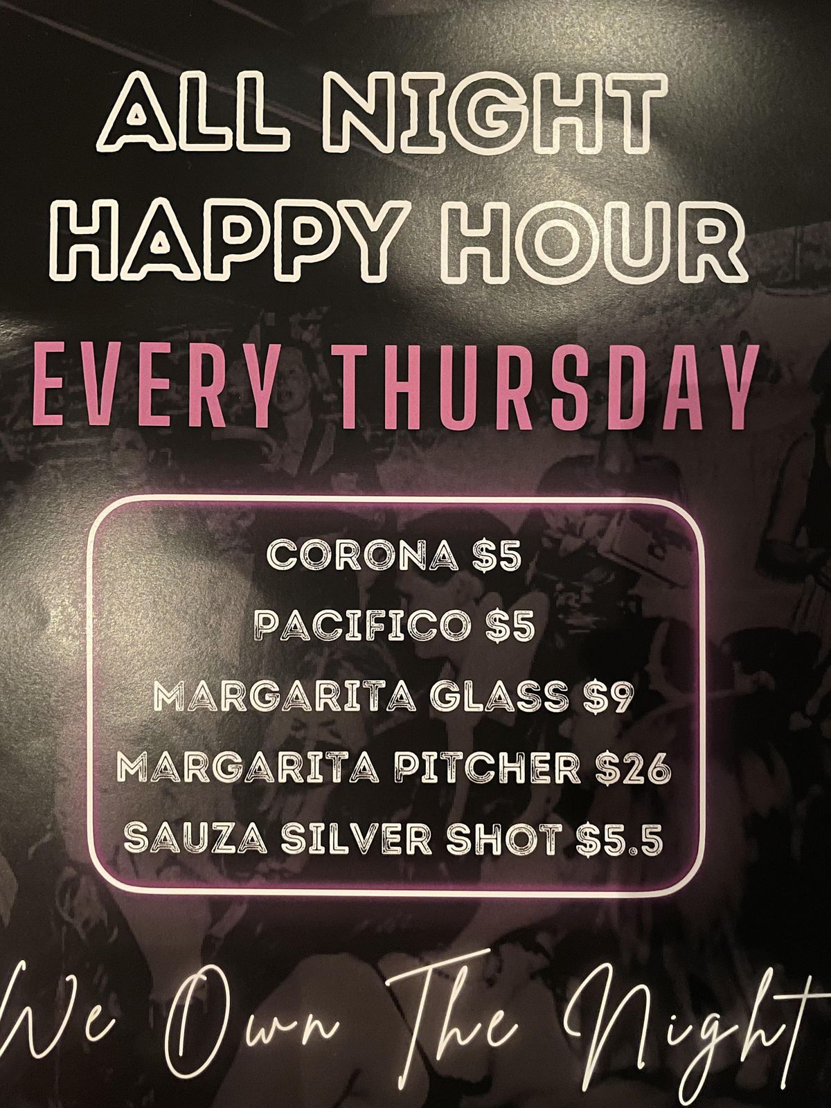 All Night Happy Hour at Salazar