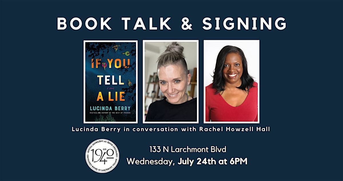 Book Talk! Lucinda Berry's IF YOU TELL A LIE