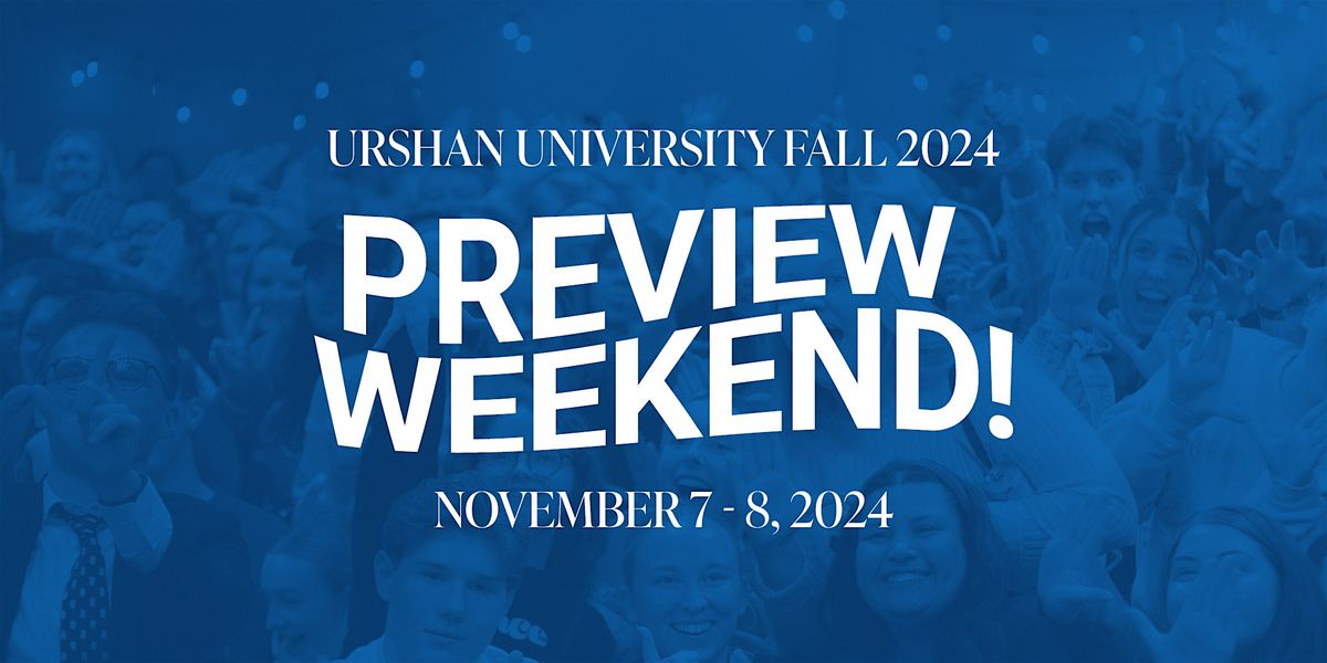 Urshan Fall PREVIEW WEEKEND 2024