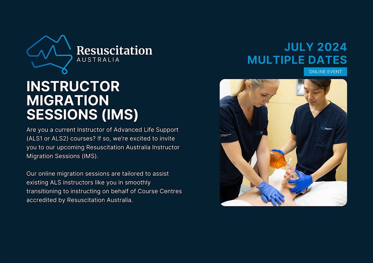 Resuscitation Australia Instructor Migration Session (ALS1\/ALS2)