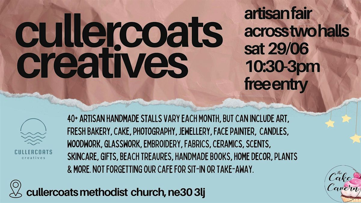 Cullercoats Creatives | Sat 29th June Artisan Handmade Fair