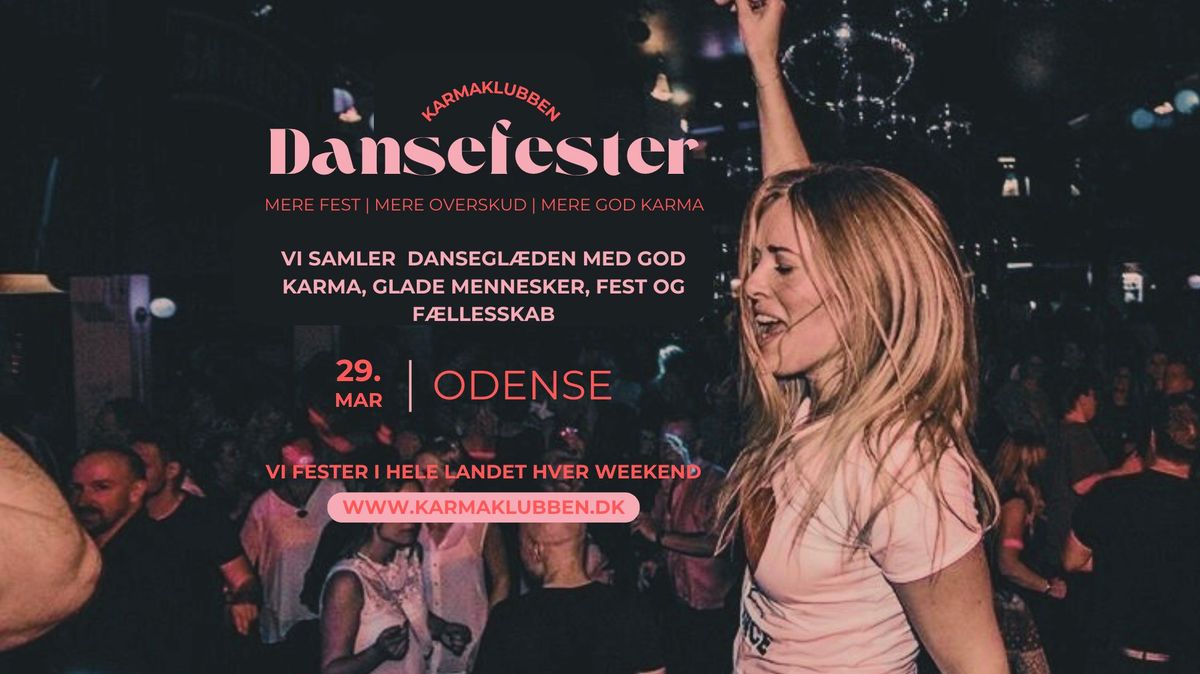 ODENSE \u2022 KarmaKlubben \/\/ Dansefest \u2022 L\u00f8rdag 29. marts