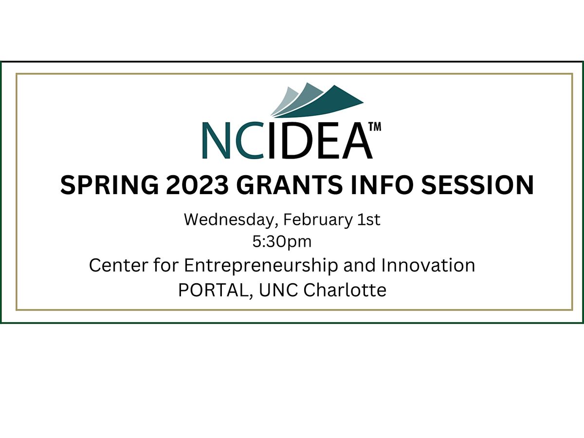 NC IDEA Spring 2023 Grant Info Session