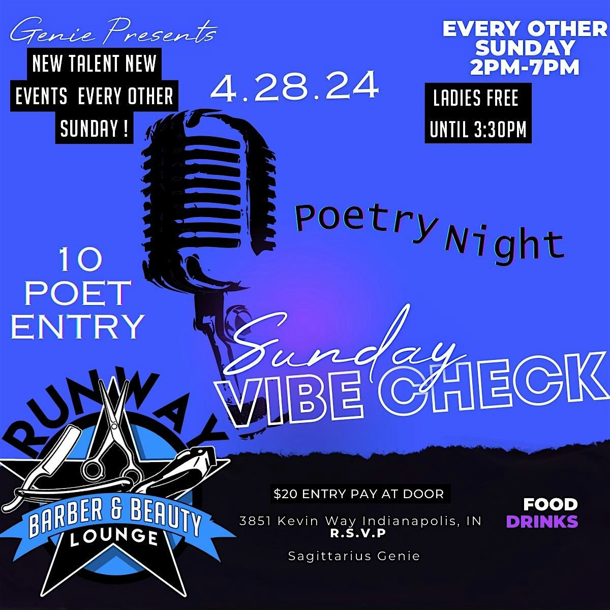 Sunday Vibe Check - Poetry Night