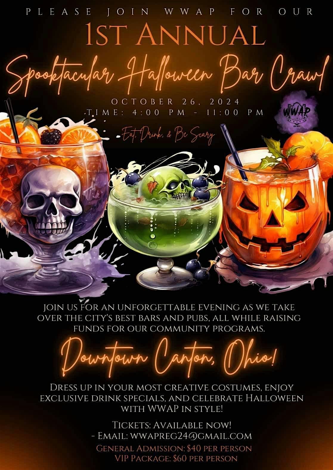 WWAP\u2019S 1st Annual Spooktacular Halloween Bar Crawl