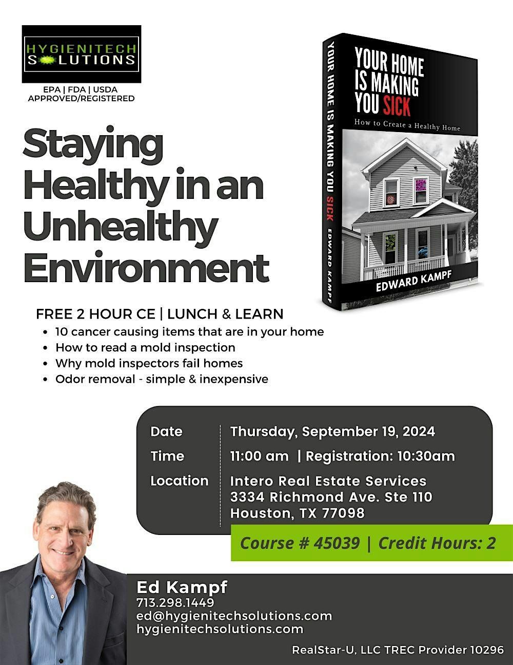 Realtors: 2 HRS. FREE CE Lunch & Learn!