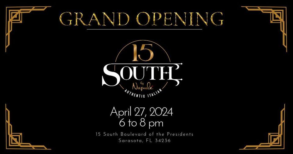 The Wait is Over - Join us For Our 15 South By Napule Grand Opening Celebration! 