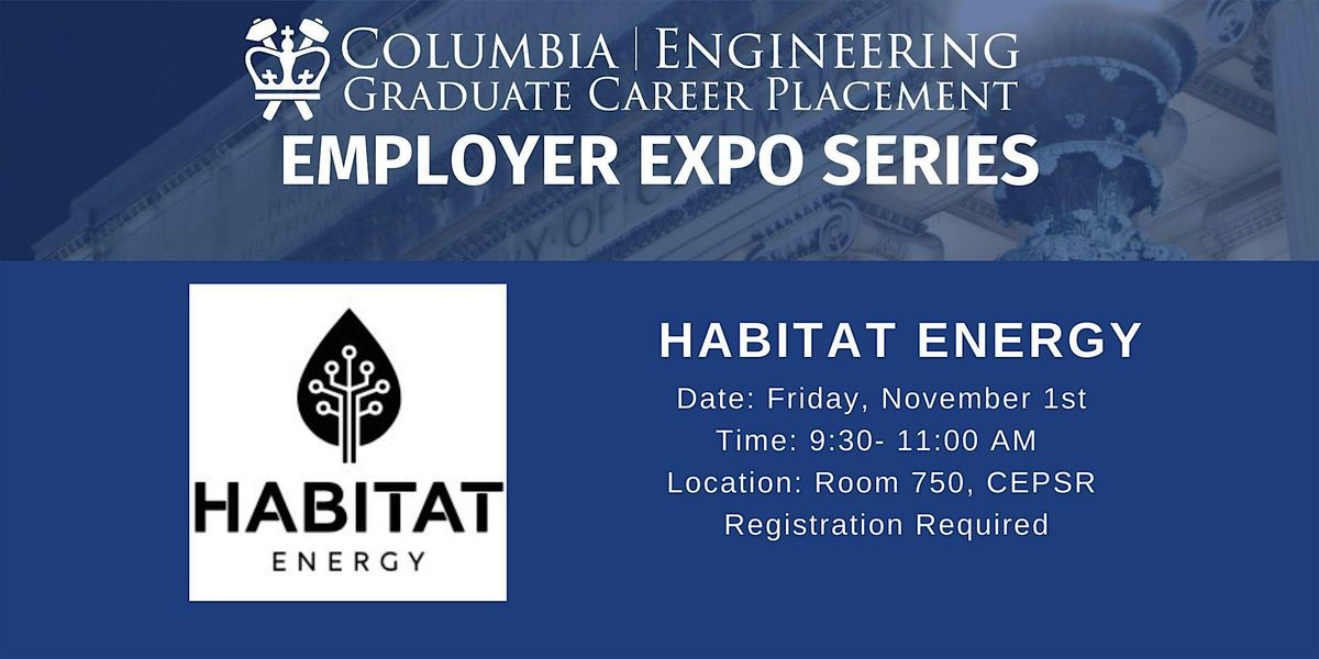 Employer Info Session with Habitat Energy