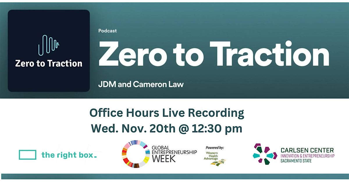 GEW: Zero to Traction Office Hours Live