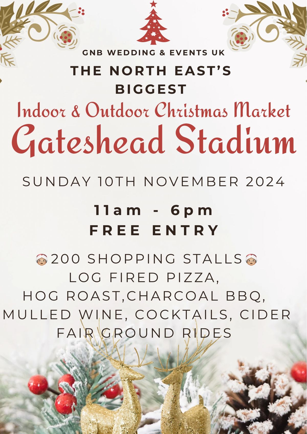 North Easts Biggest Christmas Market Gateshead Stadium