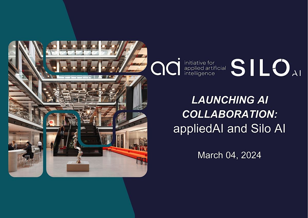 Launching AI Collaboration: appliedAI & Silo AI