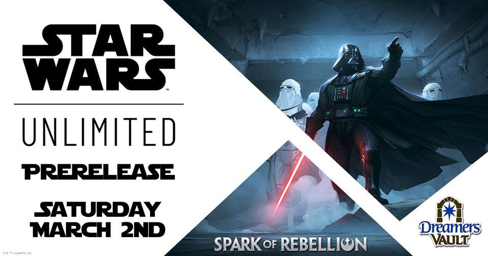 Star Wars Unlimited: Spark of Rebellion Pre-Release Event