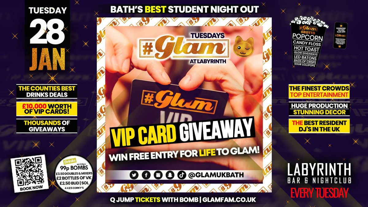 Glam - \ud83d\udcb3 VIP CARD GIVEAWAY \ud83d\udcb3 | Tuesdays at Labs \ud83d\ude3b