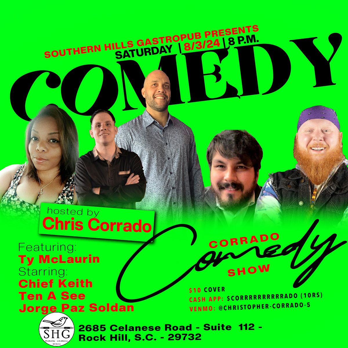Corrado Comedy Show @ Southern Hills Gastropub: 8\/3\/24
