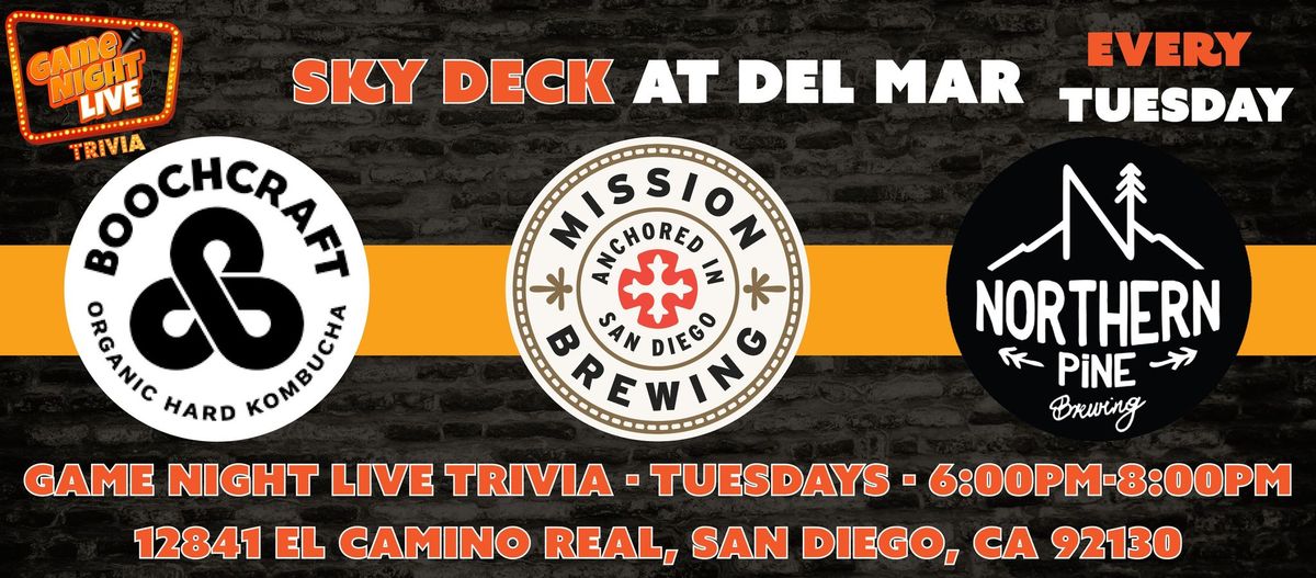 Game Night Live at Sky Deck at Del Mar!