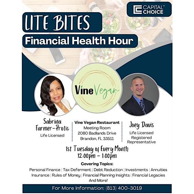 LITE BITES FINANCIAL HEALTH HOUR