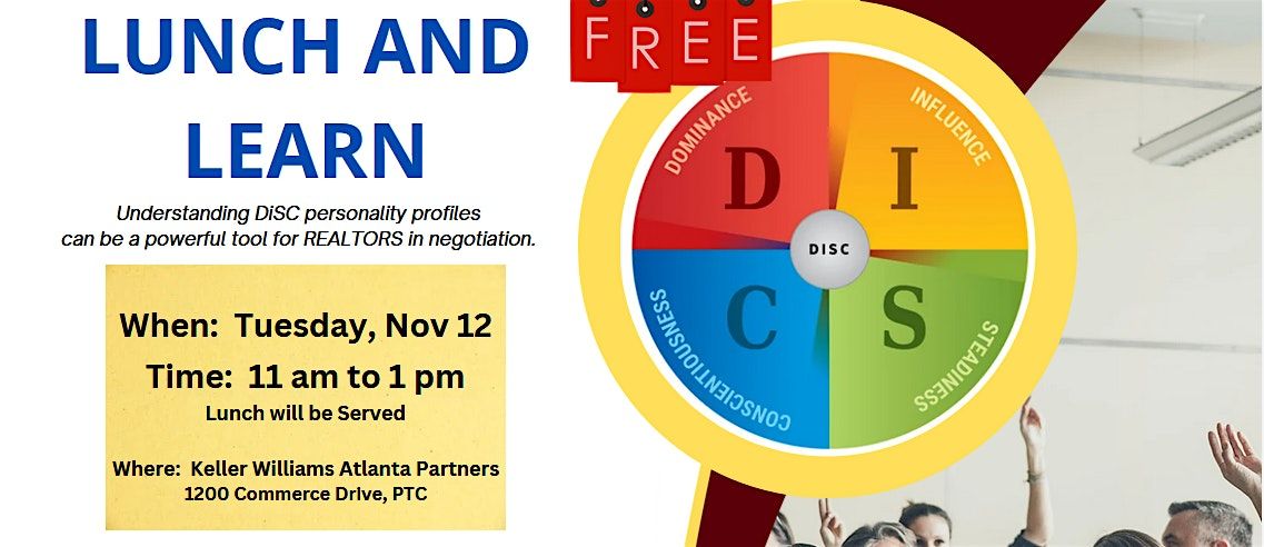 FREE DiSC Profile  Lunch and Learn