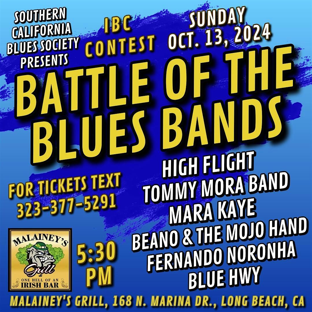 SCBS' BATTLE OF THE BLUES BANDS - WINNER GOES TO MEMPHIS! - in Long Beach!