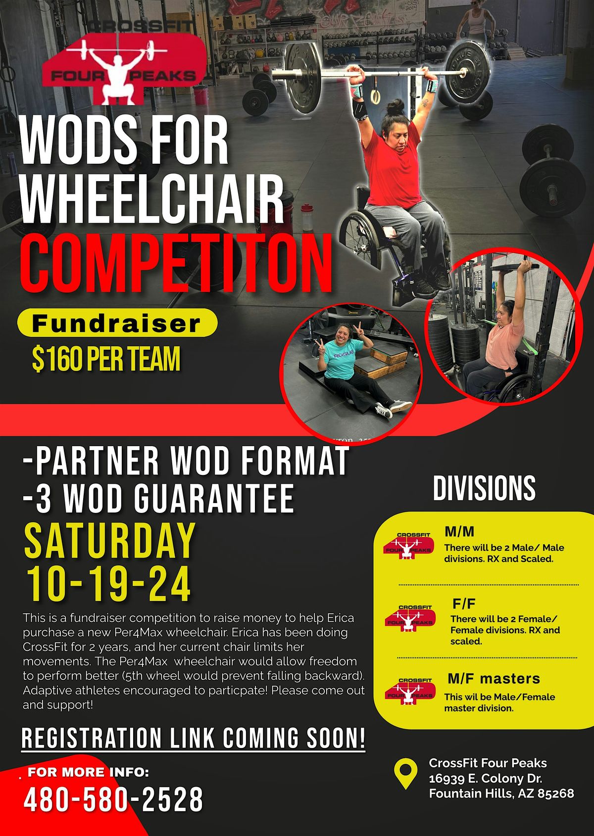 WOD 4 Wheelchair Fundraiser Competition