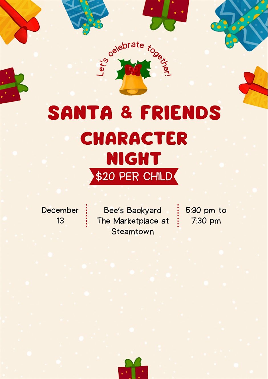 Santa and Friends Character Night