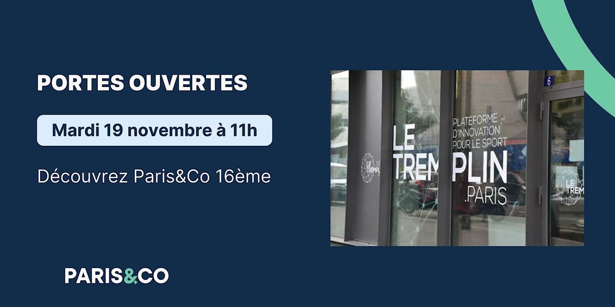 Portes ouvertes Paris&Co 16\u00e8me 19 novembre