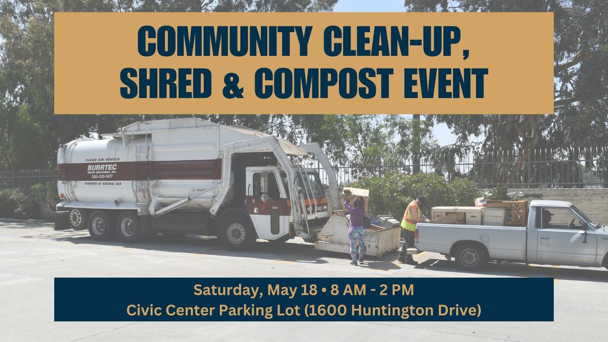 Community Clean-up, Shred & Compost Event
