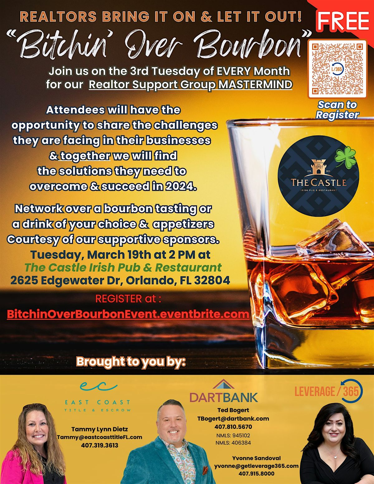 Monthly "Bitchin' Over Bourbon" - Realtor Support Group\/Mastermind Event