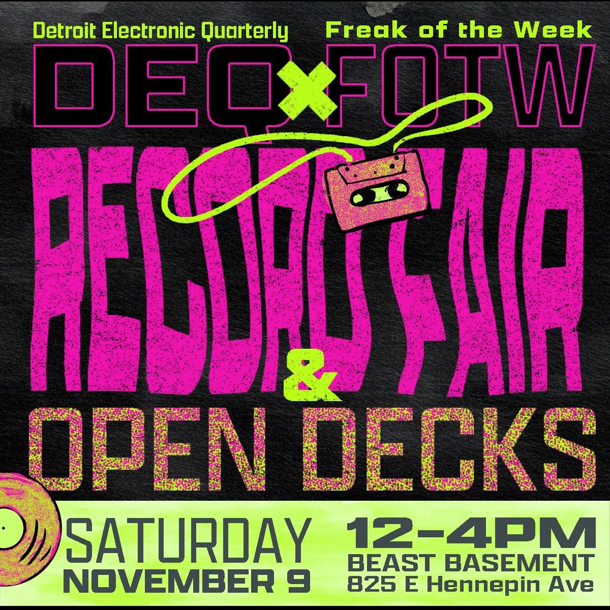 Record Fair and Open Decks 