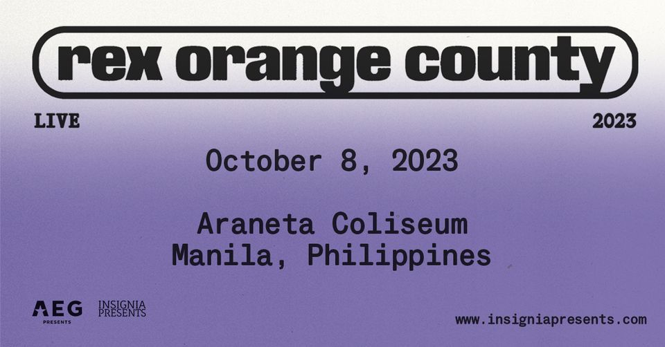 Rex Orange County Live in Asia 2023 Manila #ROCinManila