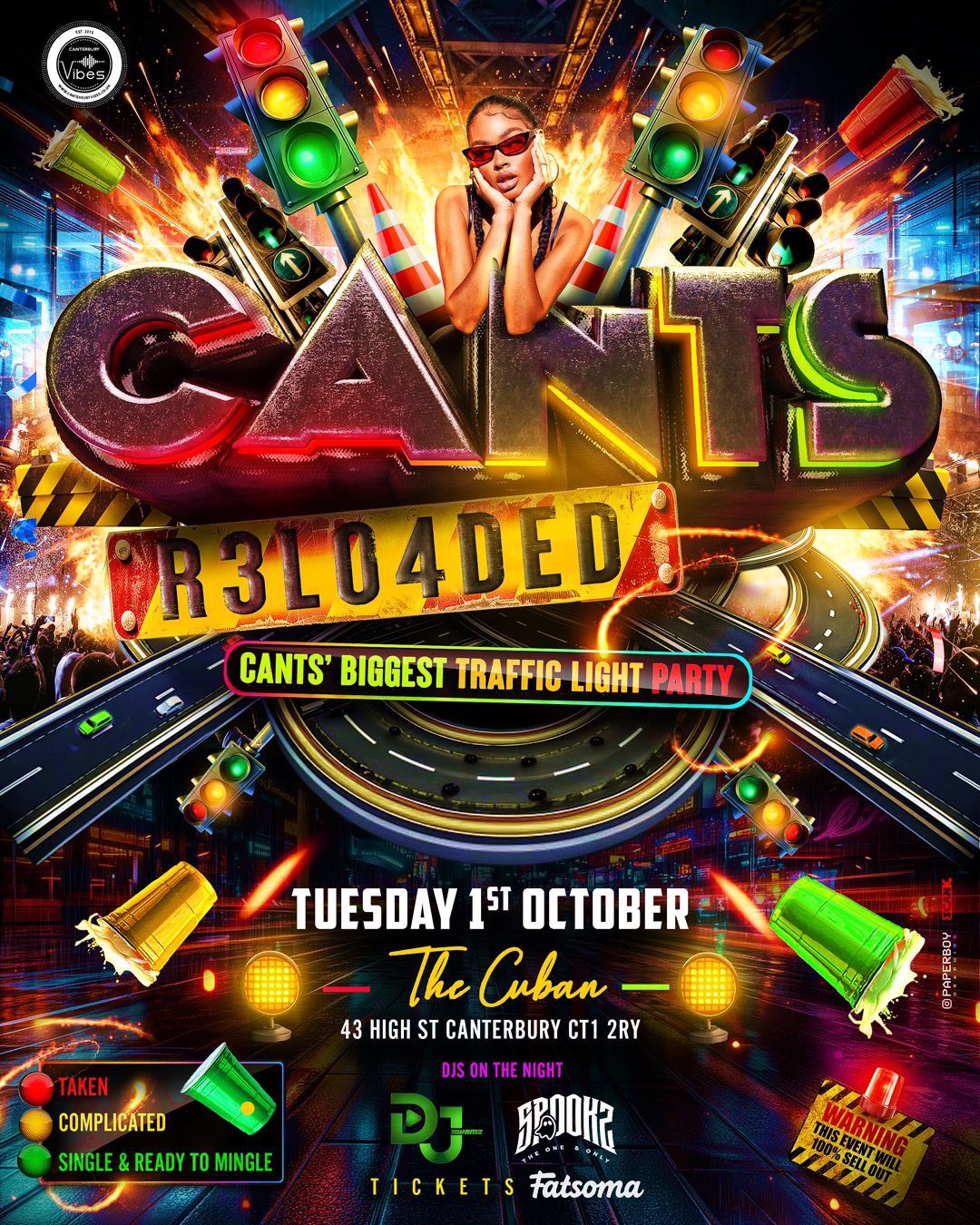 CANTS R3LOADED - TRAFFIC LIGHT PARTY EDITION - SPECIAL GUEST (DJ SPOOKZ)