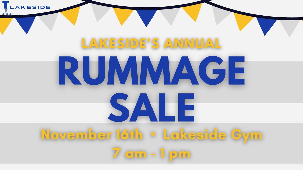 2024 Lakeside Rummage Sale