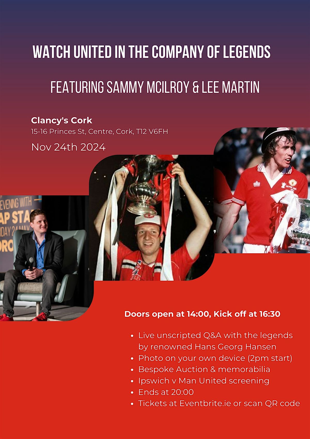 Watch United in the company of legends: Featuring Sammy McIlroy & Lee Martin